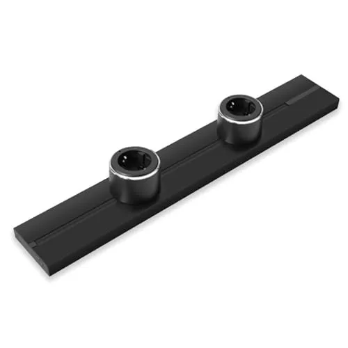 Steckdosenschienensystem Aufputz Stromschiene 40cm für Steckdosen Power Track Steckdosenleiste + 2 Steckdosenmodule Set Leiste + Module