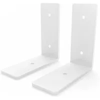 HEVVA Regalwinkel FREIBERG 10 cm Tief 2er Set Weiß