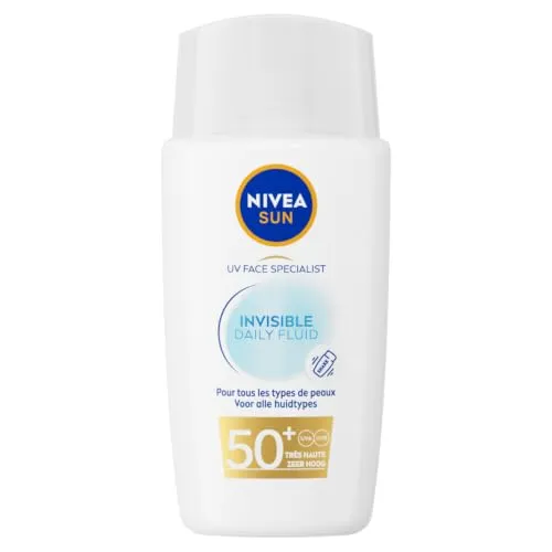 NIVEA SUN UV Face Invisible Daily Fluid Ultraleichte Sonnenbrand Gesicht