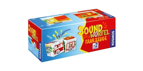 KOSMOS SOUNDWÜRFEL FAHRZEUGE Geschicklichkeitsspiel, 1 St.