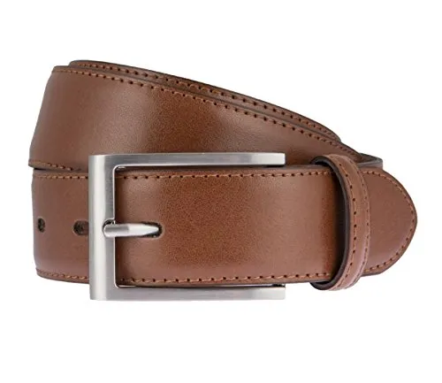 LLOYD Men's Belts Gürtel 6618 - Ledergürtel in Cognac, 140 cm - Herren-Gürtel aus echtem Leder von LLOYD, zeitloses Design und hochwertige Verarbeitung. Mit eleganter Dornschließe und fünf gestochene Löcher für optimalen Halt.