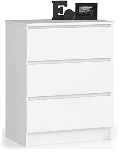 AKORD Kommode K60 mit 3 Schubladen | Modernes Design für Wohnzimmer und Schlafzimmer