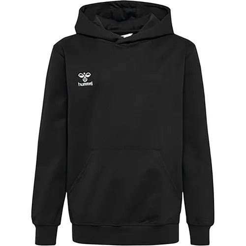 hummel Verstellbare Taille Kapuzenpullover Hmlgo Herren - Handball Sweatshirts Herren aus Bio-Baumwolle mit stylischer Stickerei und verstellbarem Bund für optimalen Tragekomfort.