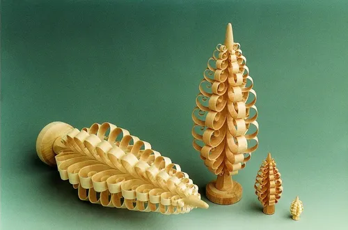 Kunstbaum Weihnachtsdekoration Spanbaum Höhe ca 45 cm NEU, Stübelmacher Gunter Flath, Höhe 45 cm