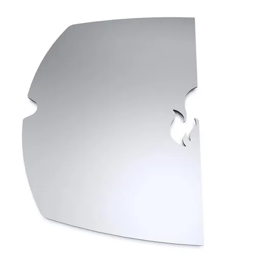 teileplus24 GRE-1-Q3P Grillplatte Plancha aus V2A Edelstahl kompatibel mit Weber Q300 | Q320 | Q3000 | Q3100 | Q3200 | Passgenau | Spülmaschinen geeignet