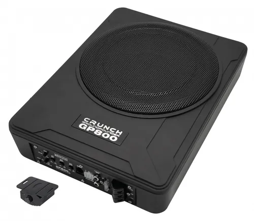 Crunch GP800V2 Aktiv-Untersitz-Subwoofer 20 cm (8') - Car-HiFi-Lautsprecher mit kraftvollem Bass und platzsparendem Design, ideal für eine verbesserte Klangqualität in Ihrem Fahrzeug.