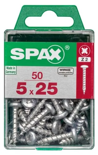 Spax Universalschrauben 5.0 x 25 mm TX 20 - 50 Stk. Schraube