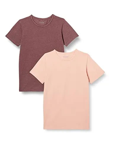 MINYMO Mädchen 2er Pack Basic Kurzarm T-Shirt
