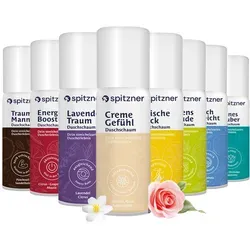 Spitzner Duschschaum Entdecker-Set klein 8x50 ml – Vielfältige Wellness-Düfte
