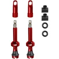Force Fahrrad Ventilsatz für Tubeless 2 x SV 44 mm Rot