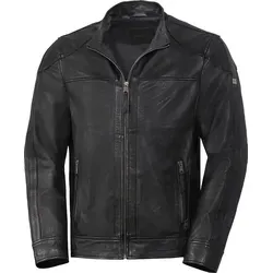 Ross & Cole Herren Lederjacke aus 100% Nappaleder, Schwarz, Gr. 50