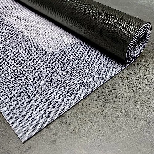 STORESDECO Premium Vinyl Teppich 60x90 cm in grau von STORESDECO