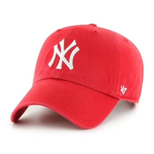 Relaxed Fit Cap - MLB New York Yankees rot 47 - Hüte & Mützen für Herren, stylische Trucker-Cap in auffälligem Rot, perfekt für Sportfans und Freizeitaktivitäten.