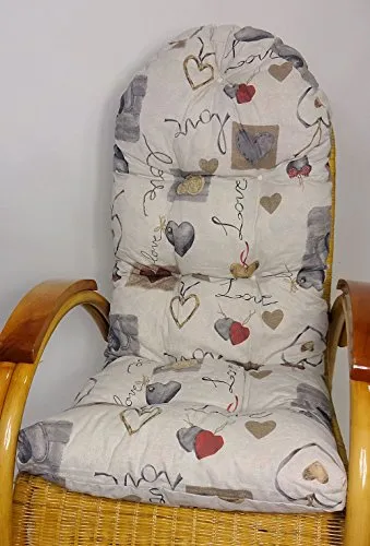 Rattani Schaukelstuhl- und Liegestuhlauflage in weiß von Rattani