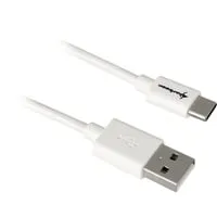 USB 2.0 Kabel, USB-A Stecker > USB-C Stecker weiß, 1,5 Meter