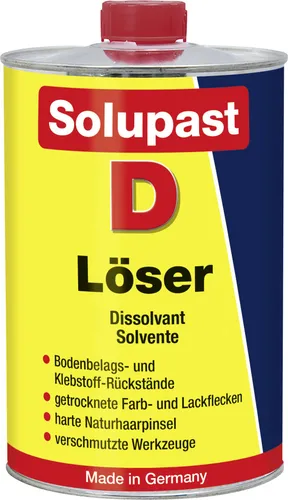 Solupast D Löser Klebstoff-Rückstandentferner, Bodenbelagsentferner, Teppichkleb