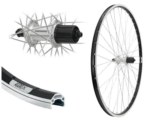 Zoll Hinterrad Laufrad Aggro-X Silber 19-622 TX500 - 28 Zoll Hohlkammer Hinterrad für V-Brake, geeignet für 8-, 9- und 10-fach Antriebe, ideal für eine verbesserte Fahrstabilität und Komfort auf jedem Terrain.