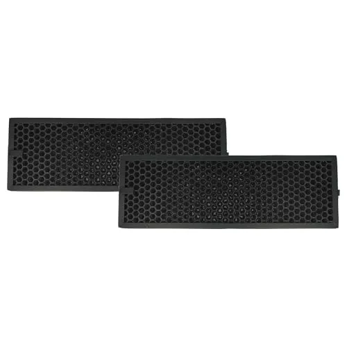 vhbw 2x Aktivkohlefilter kompatibel mit Braun Scan & Clean BFD104BE, Scan & Clean BFD104BE2 Luftreiniger - Luftfilter Schwarz