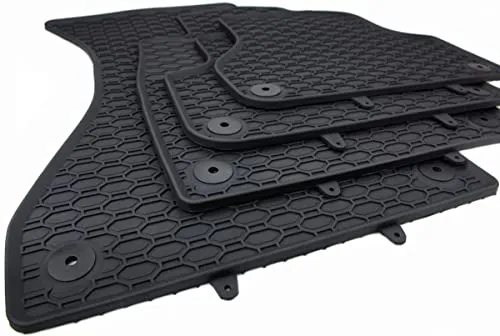 kfz-premiumteile24 Gummimatten Kompatibel mit A4 8W (B9) A5 Sportback (B9) A4 Allroad 8W Fußmatten Automatten Allwetter Premium Qualität 4-teilig