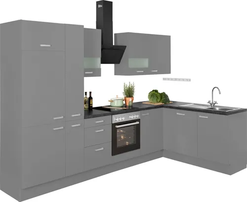 OPTIFIT Winkelküche Parma, mit E-Geräten, Stellbreite 315 x 175 cm
