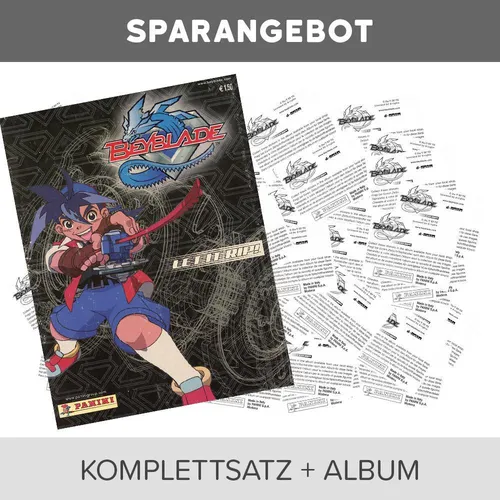 Beyblade - Sammelsticker - Komplettsatz + Album