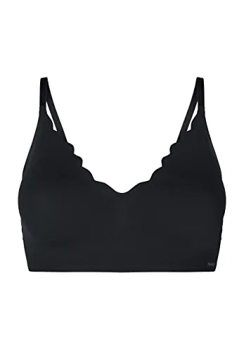 Skiny Damen Micro Essentials Bustier - Schwarz, 36 EU - Funktionsunterwäsche aus softer Mikrofaser mit breiter Unterbrust für optimalen Halt. Verstellbare Träger und herausnehmbare Pads bieten individuellen Tragekomfort.