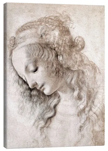 Posterlounge Wandbild Studie der Maria Magdalena, Leonardo da Vinci, erhältlich als Poster, Leinwandbild, Wandsticker oder Acrylglasbild