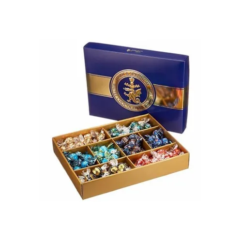 LINDT Lindor und Roulette Mischung Geschenkbox 1,495 kg - Vielfältiges Schokoladenmix aus Karamell, Milch- und Zartbitterschokolade. Ideal als Geschenk oder für besondere Anlässe. Genuss aus der Schweiz in einer ansprechenden Geschenkbox.