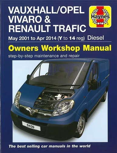 Haynes Reparaturanleitung für Vauxhall/Opel Vivaro & Renault Trafic