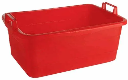 Wanne eckig 80 cm in rot von Lockweiler