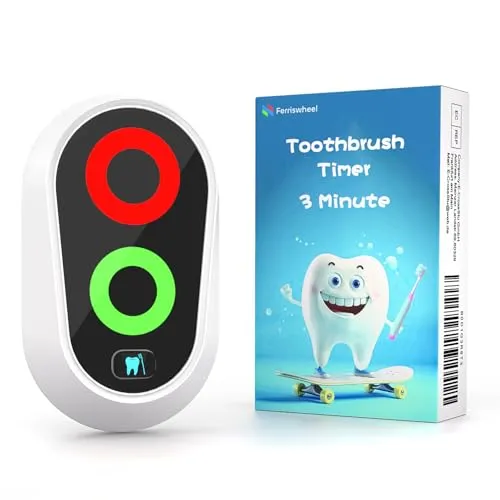 Zähneputzen Timer für Kinder 3 Minuten – Lustiger Timer mit LED-Ampeln