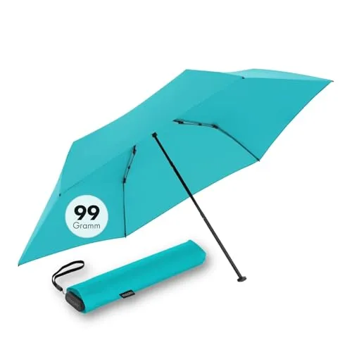 Doppler Taschenschirm Zero,99 Flat I Ultra leichter Regenschirm I Kleiner Schirm I Mini Regenschirm I Leicht zu Öffnen I Flach & kompakt I Taschenregenschirm windproof