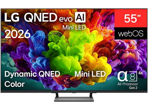 LG 55QNED93B6A QNED evo TV (Flat, 55 Zoll / 138,8 cm, UHD 4K, SMART TV)