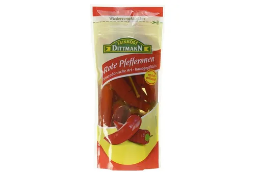 Feinkost Dittmann Gemüsekonserve, Feinkost Dittmann Rote Pfefferonen Mazedonische Art 250g