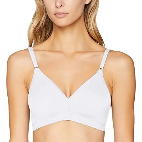 Triumph Damen BH Micro Fun N, ohne Bügel, ohne Polsterung, Verstellbare Träger, 90B, Weiß