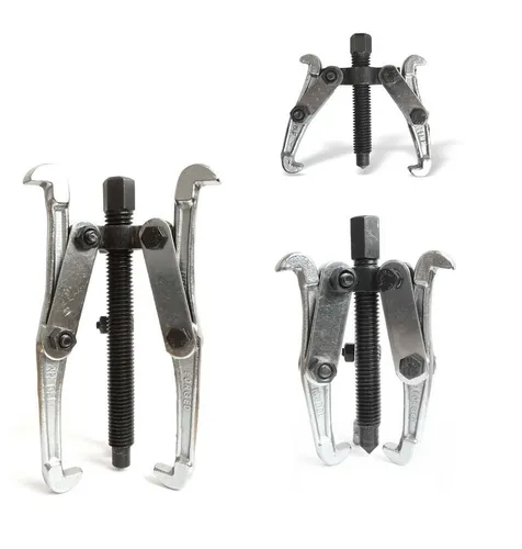 Jb - Perfect Radnabenabzieher 3-tlg. 75, 100, 150 mm - Praktisches Abzieher-Set für Auto und Fahrrad, verchromt und robust für eine einfache Demontage von Kugellagern.