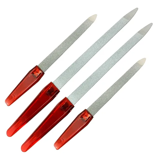 4x Nagelfeile Feile Nägel Maniküre Pediküre Nagelpflege Feilen 17cm & 13cm
