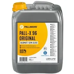 PALLMANN PALL-X 96 halbmatt Parkettversiegelung 5 L - Kleber & Leime, hochwertige Lasur für langlebigen Schutz und natürliche Optik von Holzfußböden und Naturkorkböden.