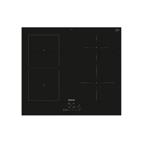 BOSCH EE611BPB5E iq500 Induktionskochfeld 60 cm - Schwarz - Kochfeld mit 4 Brennern und PowerBoost-Funktion für schnelles Kochen. TouchControl-Steuerung und Sicherheitsfunktionen wie Kindersicherung bieten Komfort und Sicherheit.