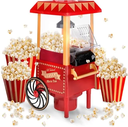 Appetitissime Sweet & Pop B1565166 Popcornmaschine, 1200 W, Rot