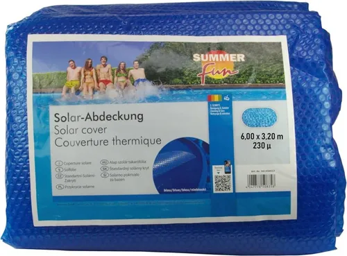 Summer Fun Sommer Poolabdeckung Solar Oval 600x320 cm PE Blau