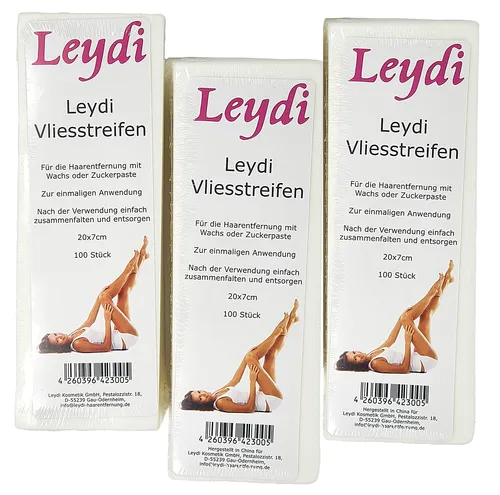 Leydi Vliesstreifen, Wachsstreifen, Sugaring, Waxing, Warmwachs, Zuckerpaste 300