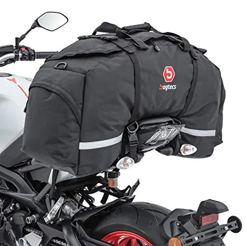 Bagtecs SX80 Hecktasche für Motorrad - 70L - Leder & Satteltaschen, robuste Hecktasche aus 1680D Nylon, wasserabweisend und ideal für sicheres Reisen mit 70L Volumen.