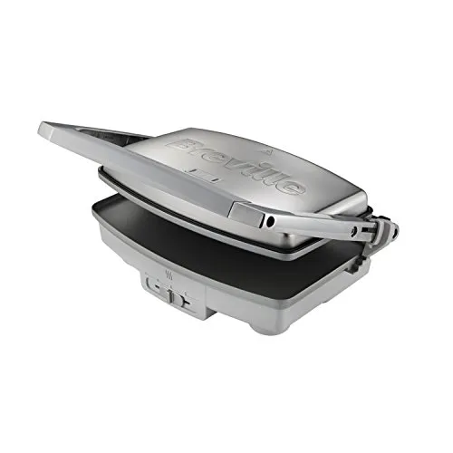 Breville DuraCeramic Sandwich/Panini-Presse und Toaster | Edelstahl Sandwichmaker