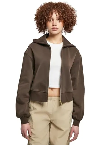 Urban Classics Damen Short Oversized Zip Jacket 4XL - Funktionsjacke in modernem Oversized-Stil, ideal für lässige Outfits und vielseitig kombinierbar.