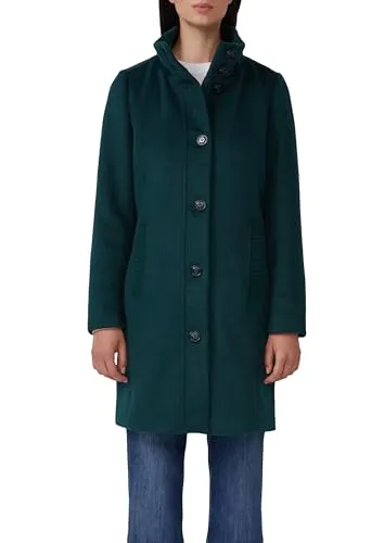 s.Oliver Kurzer Mantel aus Wollmix mit Knopfleiste - Eleganter kurzer Mantel aus einem hochwertigen Wollmix mit schmaler Passform. Ideal für den Alltag, ausgestattet mit Stehkragen, Knopfleiste und praktischen Taschen.