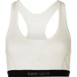 Super.Natural W TUNDRA220 Semplice Bra fresh white (620) XS - Damen Skitourenunterwäsche mit temperaturregulierendem Merino-Material. Ideal für aktiven Komfort und Atmungsaktivität beim Skifahren oder im Alltag.