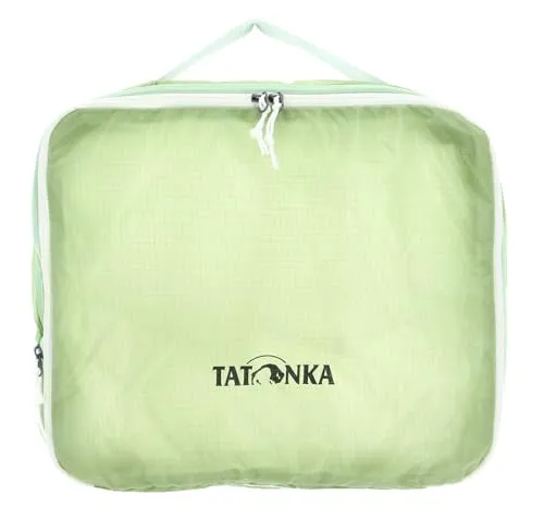 TATONKA SQZY Compression Pouch L – Utensilientasche in Lighter Green - Kofferwaagen: Praktische Utensilientasche aus 100% Polyamid, ideal für Ordnung auf Reisen, mit Reißverschluss und in stylischem Lighter Green.