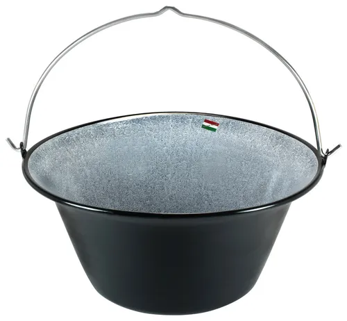 Gulaschkessel 30 Liter - Emaillierter Gulaschtopf für Feuergenuss - Grills: Ideal für gesellige Kochabende im Freien, emaillierte Oberfläche sorgt für eine einfache Reinigung und lange Haltbarkeit.