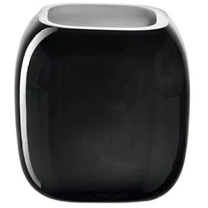 Leonardo Vase 041649 Milano, Glas, schwarz, Tischvase, rund, Höhe 9 cm